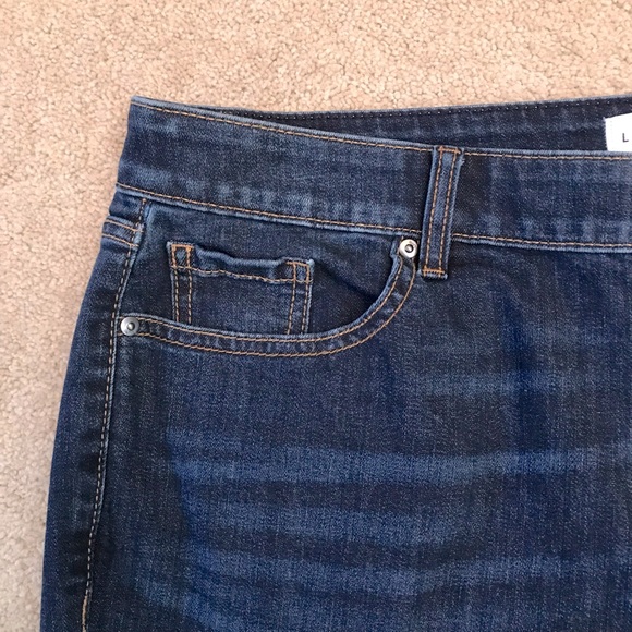 Lane Bryant Denim Blue Jeans Womens Plus Size 16 Girlfriend Crop Mid Rise - Picture 8 of 13